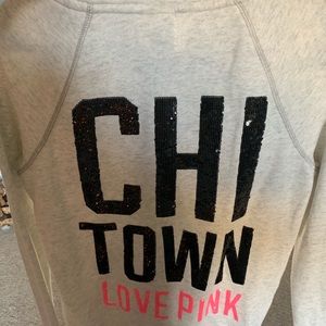 PINK- Chicago Victoria Secret-Chi Town Zip Up